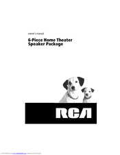 RCA 6-Piece Home Theater Speaker Package Owner's Manual