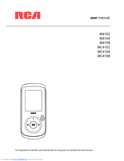 RCA M4108 User Manual