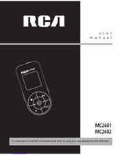 RCA MC2602 User Manual