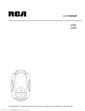 RCA S2502 User Manual