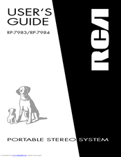 RCA RP-7984 User Manual