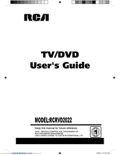 RCA RCRVD2022 User Manual