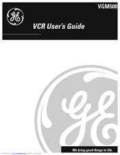 GE VGM500 User Manual