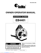 Redmax EB4401 Owner's/Operator's Manual