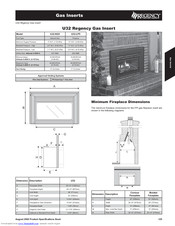 Regency U32-LP5 Specification Sheet
