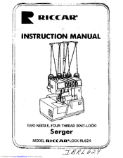 Riccar SERGER RL624 User Manual