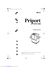 Ricoh PRIPORT JP1250 Operating Instructions Manual