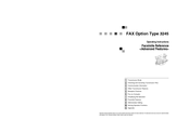 Ricoh LASER FACSIMILE Operating Instructions Manual