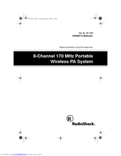 Radio Shack 32-1245 Owner's Manual
