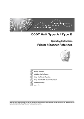 Ricoh DDST A, DDST B Operating Instructions Manual