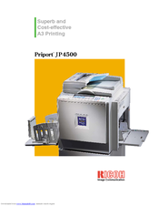 Ricoh Priport JP4500 Brochure & Specs