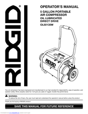 Ridgid OL50135W Operator's Manual