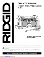RIDGID R8408 Operator's Manual