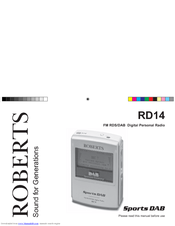 Roberts RD14 Sports DAB User Manual