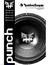 Rockford Fosgate Punch XLC RFP2410/2810 Installation & Owner's Manual