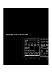 Roland Sonar V-Studio 100 Hardware Manual
