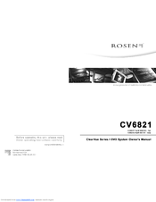 Rosen ClearVue CV6821 Owner's Manual