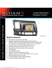 Rosen DS-HD0820 Quick Start Manual