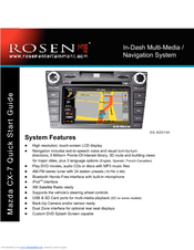 Rosen DS-MZ0740 Mazda CX-7 Quick Start Manual