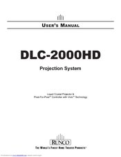 Runco DLC-2000HD User Manual