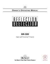 Runco Reflection DR-300 Owner's Operating Manual