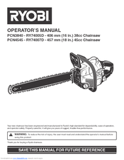 Ryobi PCN3840-RY74005D, PCN4545-RY74 Operator's Manual