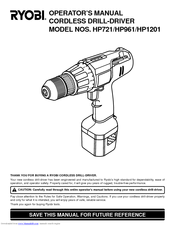 Ryobi HP721 Operator's Manual