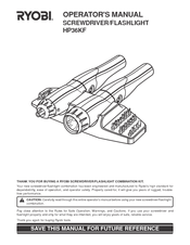 Ryobi HP36KF Operator's Manual