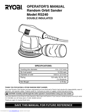 Ryobi RS240 Operator's Manual