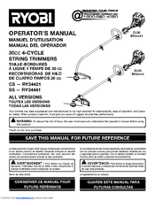 Ryobi RY34421 Operator's Manual