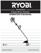 Ryobi RCT2800AD Operator's Manual