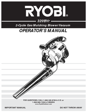 Ryobi 320BVr Operator's Manual
