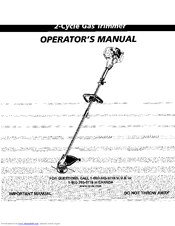 Ryobi Trimmer Operator's Manual