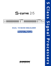 Samson S-curve 215 Owner's Manual