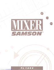 Samson PL1602 Owner's Manual