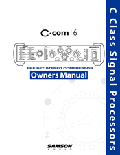 Samson C COM16 Owner's Manual