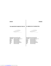 Samsung SC-D73 Owner's Instruction Book