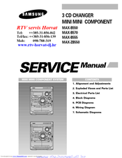 Samsung MAX-B550 Service Manual