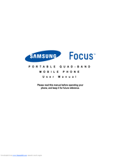 Samsung Focus i917R User Manual