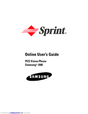 Samsung i500 Online User's Manual