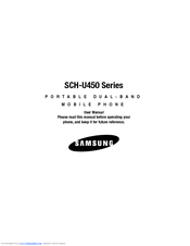 Samsung SCH-u450 SCH-U450 Series User Manual
