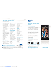 Samsung Memoir SGH t929 Information Manual