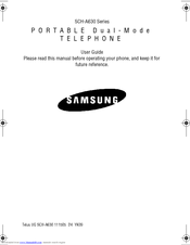 Samsung SCH-A630 Series User Manual