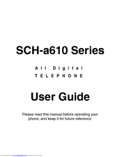 Samsung SCH A610 User Manual