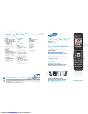Samsung TwoStep SCH-R470 Series Specifications