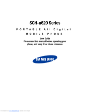Samsung SCHU620 User Manual