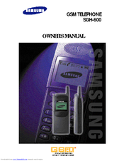 Samsung SGH 600 Owner's Manual