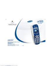Samsung SGH-X105MSA User Manual