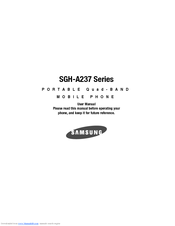 Samsung SGH-A237 Series User Manual