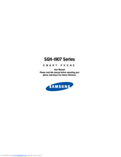 Samsung SGH-i907 Series User Manual